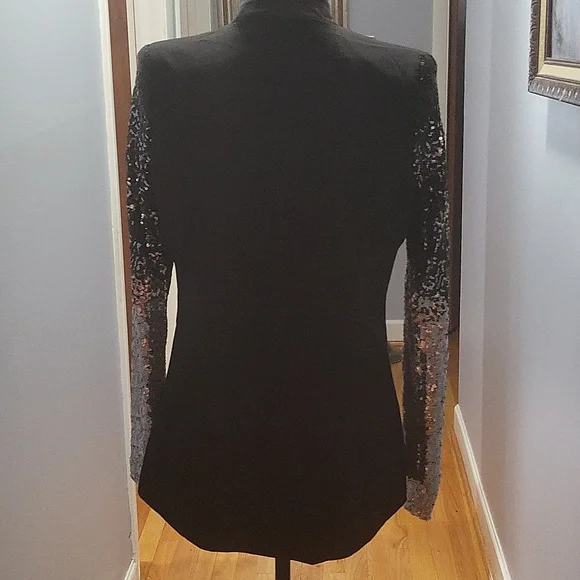Haoyihui black and silver sequin blazer - Picture 5 of 8